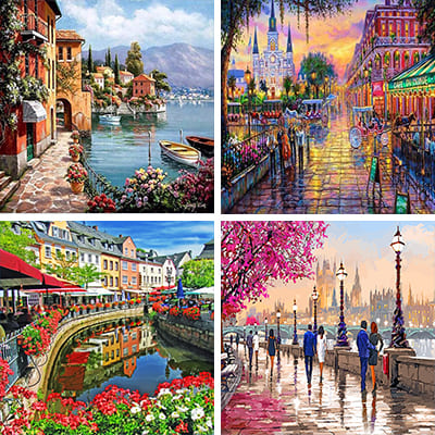 Cities Paint By Numbers