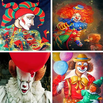 Clowns Paint By Number