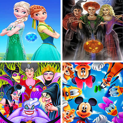 Disney Character Paint By Numbers