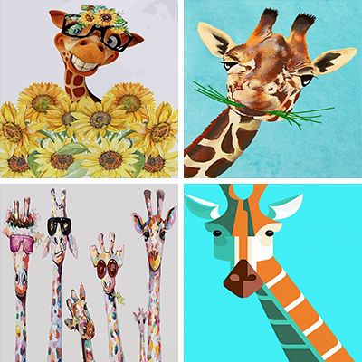 Giraffes Paint By Numbers 