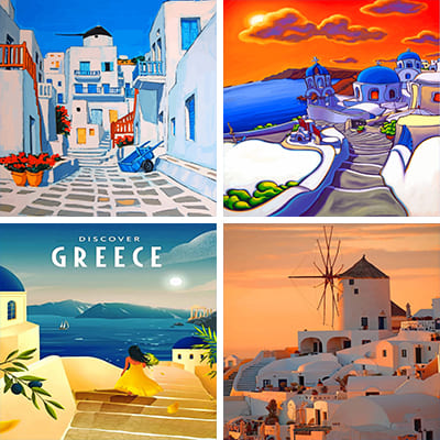 Greece Paint By Numbers