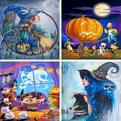 Halloween Paint By Numbers