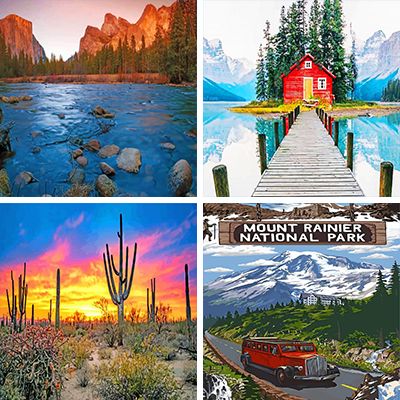 National Parks Paint By Numbers