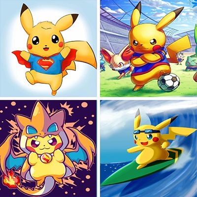 Pikachu Paint By Numbers