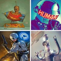 Robots Paint By Numbers