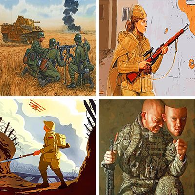 Soldiers Paint By Numbers 