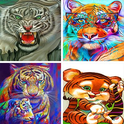 Tigers Paint By Number