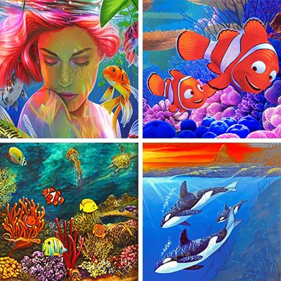 Underwater Paint By Numbers
