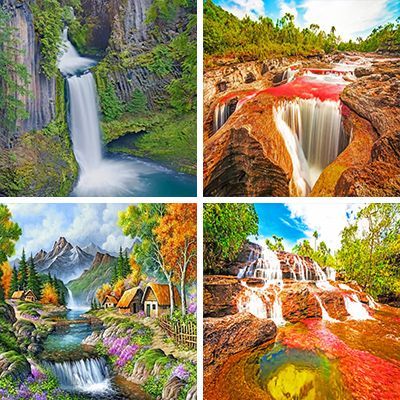 Waterfalls Paint By Numbers