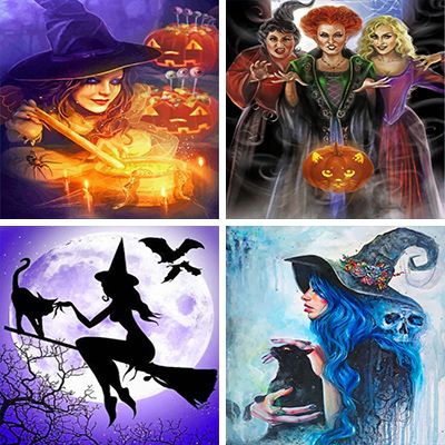 Witches Paint By Numbers