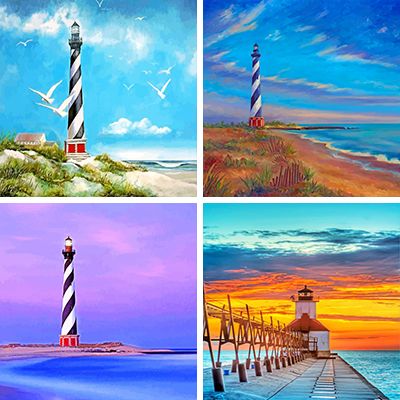 Lighthouses Paint By Numbers