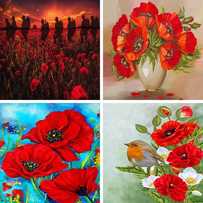 Poppies Paint By Numbers