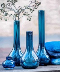 Blue Vases Paint by Numbers