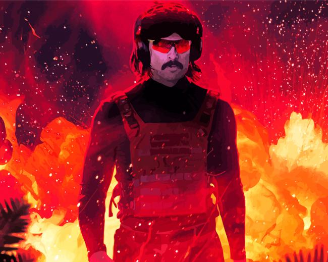 Dr Disrespect Game paint by numbers
