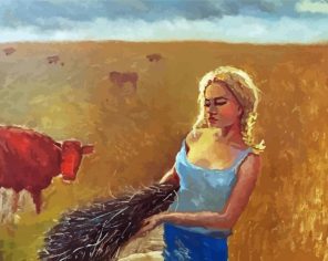 Farm Girl Paint by Numbers
