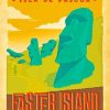 Isle De Pascua Easter Islands Poster Paint by Numbers