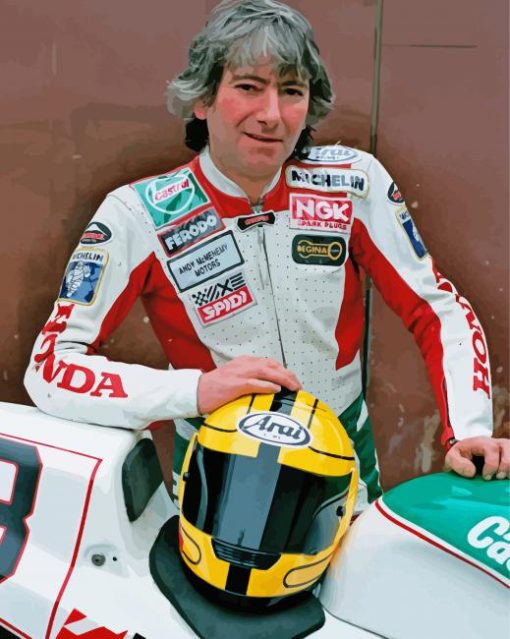 Joey Dunlop paint by numbers