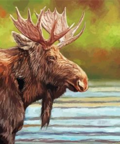 Moose Head paint by numbers