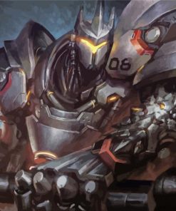 Overwatch Reinhardt paint by numbers