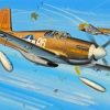 P51 Mustang Fighter Art Paint by Numbers