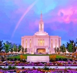 Pocatello Idaho Temple Paint by Numbers