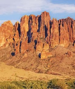 Superstition Mountains paint by numbers