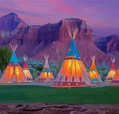 Utah Tipi Tents Paint by Numbers