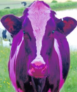 Purple Cow paint by numbers