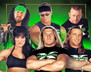 D Generation X WWE Team Paint by Numbers
