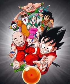 Dragon Ball Vintage Anime Paint by Numbers