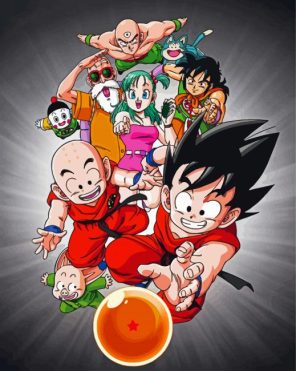 Dragon Ball Vintage Anime Paint by Numbers