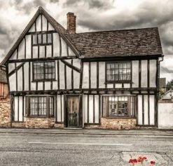 Vintage Tudor House Paint by Numbers