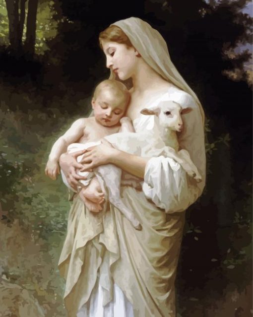 William Adolphe Bouguereau L'innocence paint by numbers