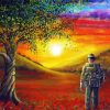 Remembrance Day Sunset paint by numbers