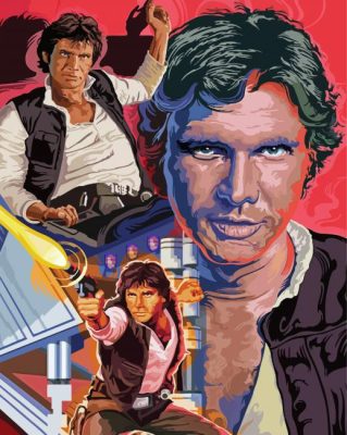 Star Wars Han Solo Poster Paint By Numbers