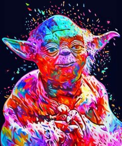 Colorful Yoda Pop Art Paint By Numbers