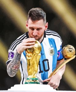 The World Cup Argentina Lionel Messi paint by numbers