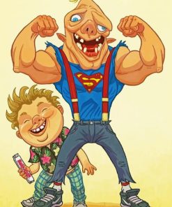 Chunk And Sloth The Goonies Paint by Numbers