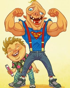 Chunk And Sloth The Goonies Paint by Numbers