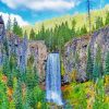 Waterfall Oregon Paint by Numbers